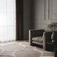 Stylish Beige Wool & Lyocell Statement Rug