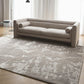 Stylish Grey Viscose & Wool Rug