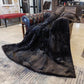 Sheared Beaver King Size Blanket Luxurious Fur Throw