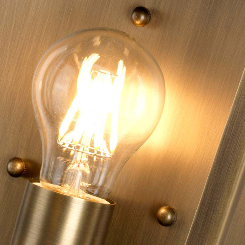 Outdoor Half Lantern Wall Light – Mansion House (Aged Brass)