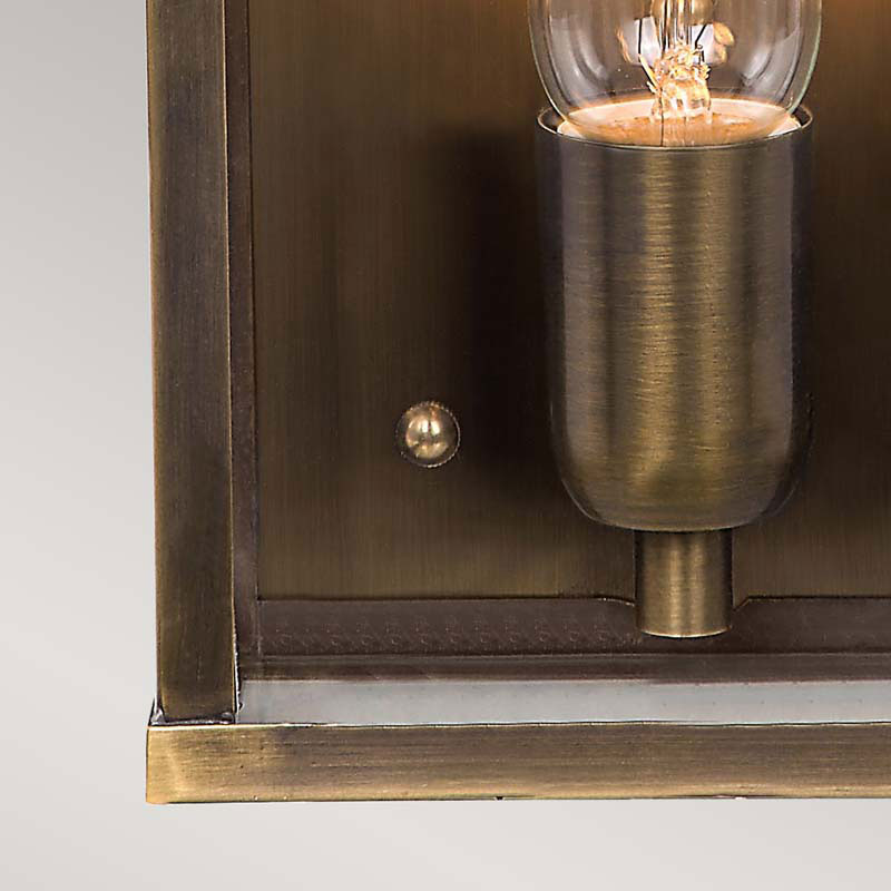 Victoria Half Lantern Outdoor Wall Light – Aged Brass