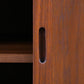 Custom Walnut Credenza – Sliding Doors, Mid-Century Modern Design