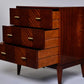 PAIR BESPOKE THREE-DRAWER WALNUT CHESTS – SET OF 2