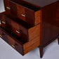 PAIR BESPOKE THREE-DRAWER WALNUT CHESTS – SET OF 2