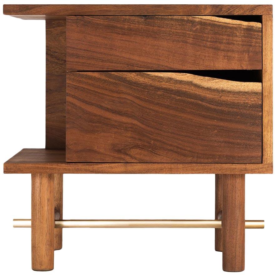 Ocum Nightstand – Caribbean Walnut, Contemporary Mexican Design