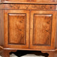 ENGLISH GLAZED DOOR CORNER CUPBOARD IN WALNUT – GEORGIAN STYLE