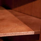 ENGLISH GLAZED DOOR CORNER CUPBOARD IN WALNUT – GEORGIAN STYLE