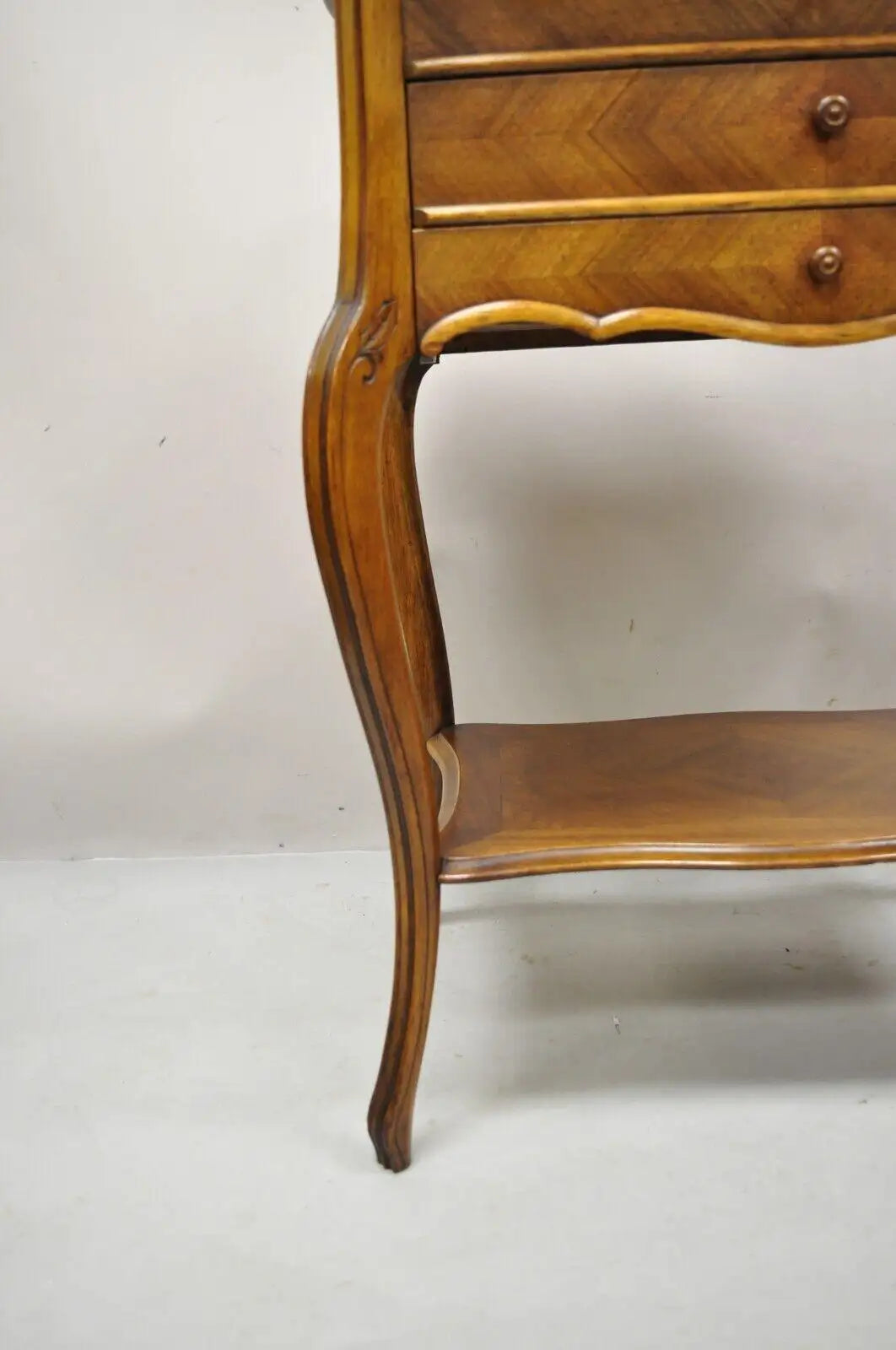 Antique French Mahogany Sewing Stand Nightstand with Lift Top