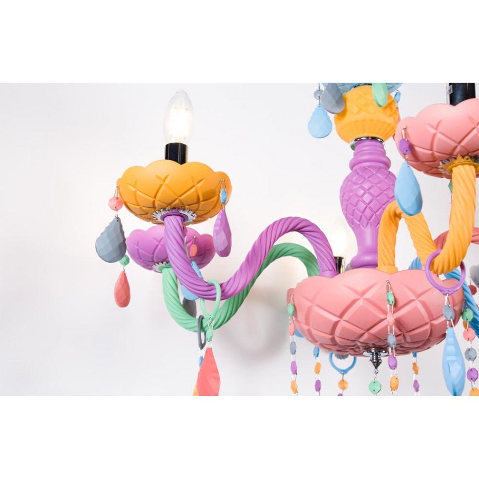 Chandelier Ylakiai, H75-115x45x65cm, E14x6 40W(MAX)