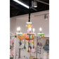 Chandelier Ylakiai, H75-115x45x65cm, E14x6 40W(MAX)