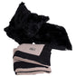 Camille Luxury Lambswool & Cashmere Blanket with Real Fur