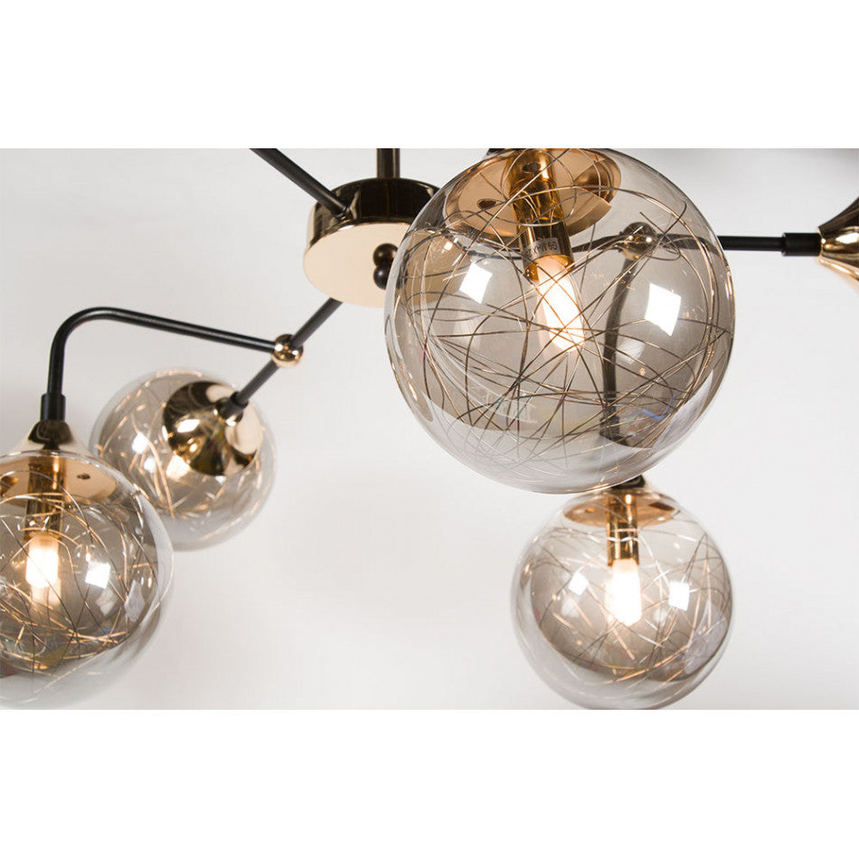 Pendant lamp Inverigo 6, G9 LED 6x5W(MAX), H60cm, 96x96cm