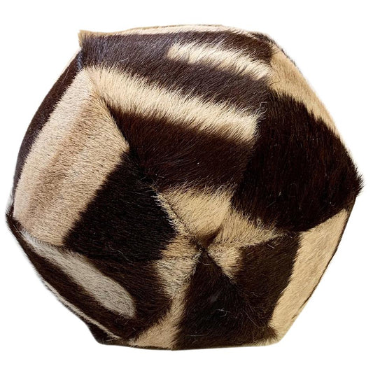 Handcrafted Exotic Forsyth 7" Zebra Ball Pillow