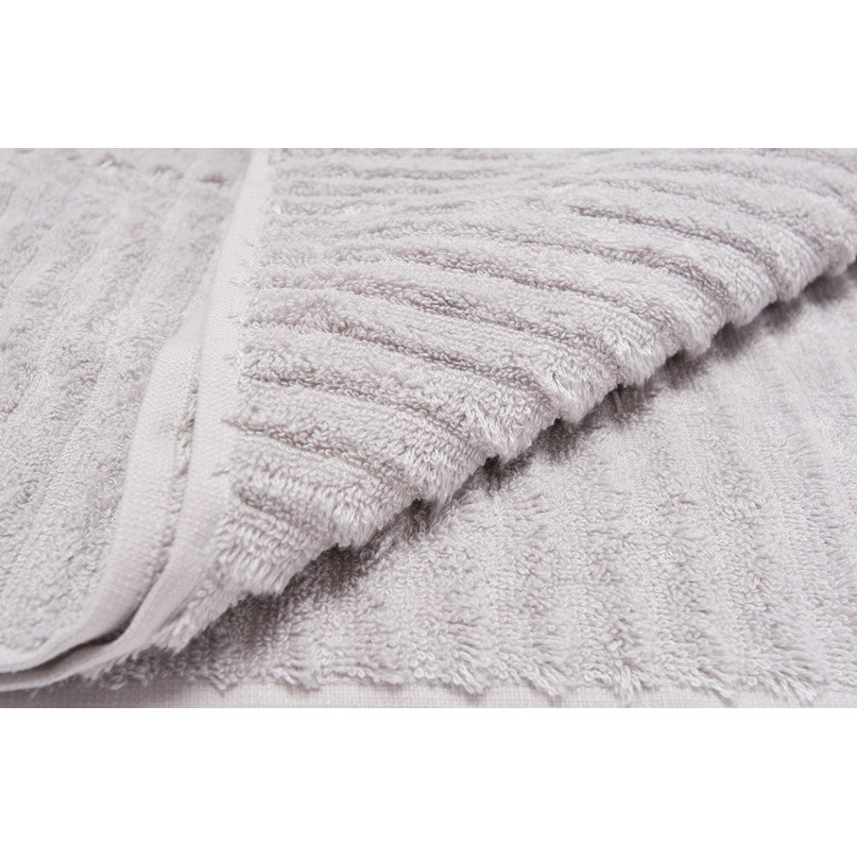 Bamboo towel Stripe, 70x140cm, light grey color, 550g/m2