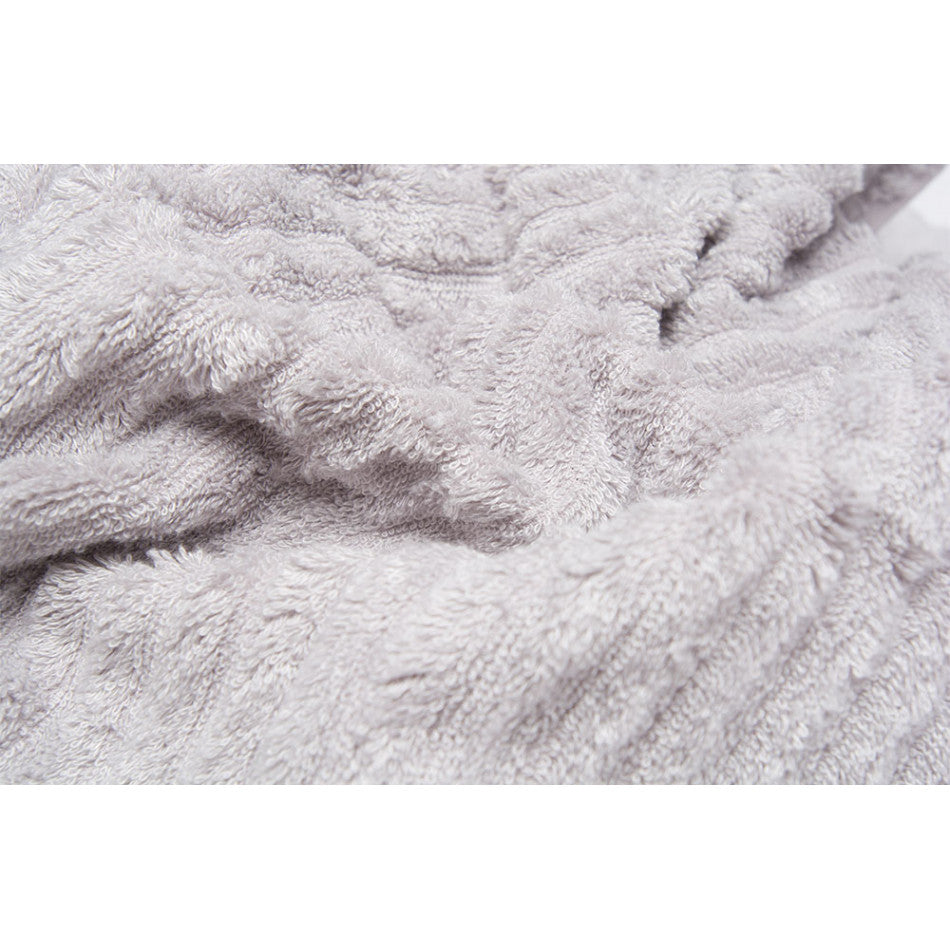 Bamboo towel Stripe, 70x140cm, light grey color, 550g/m2