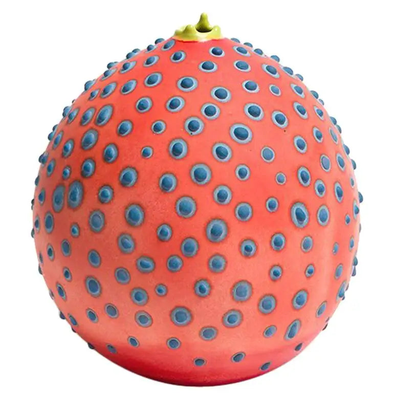 Handmade 21st Century Petri Bud Vase in Vermilion Red