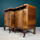 Antique wood nightstand, Italy, 1940s, Set of 2