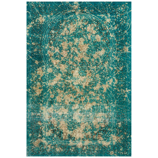 Schumacher Trifid Jade Hand-Knotted Wool Rug – 203 x 300 cm
