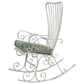 Midcentury Garden Swing in Child White Worked Metal, 1950s