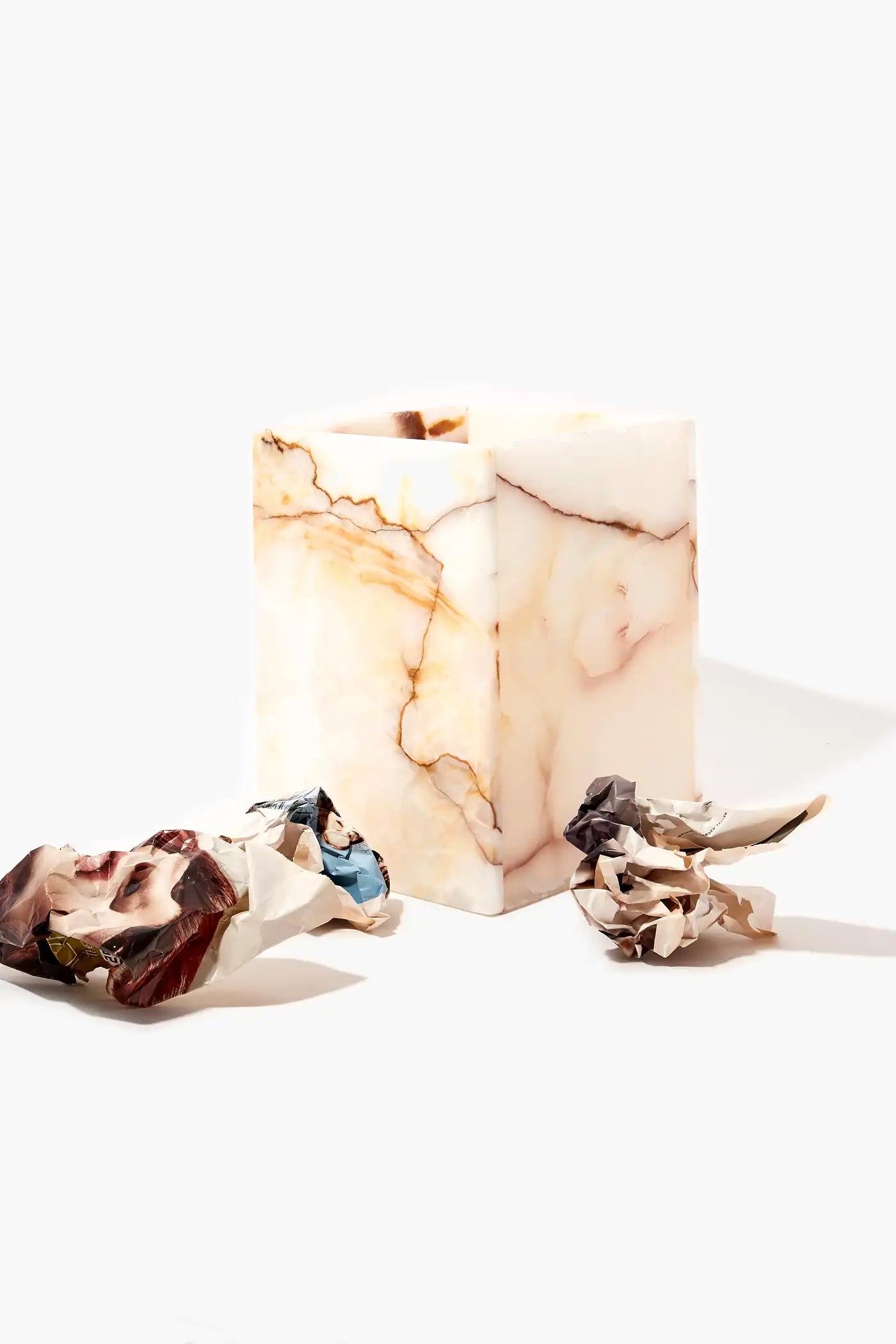 Carolina Onyx Bathroom Accessory Set and Paper Bucket