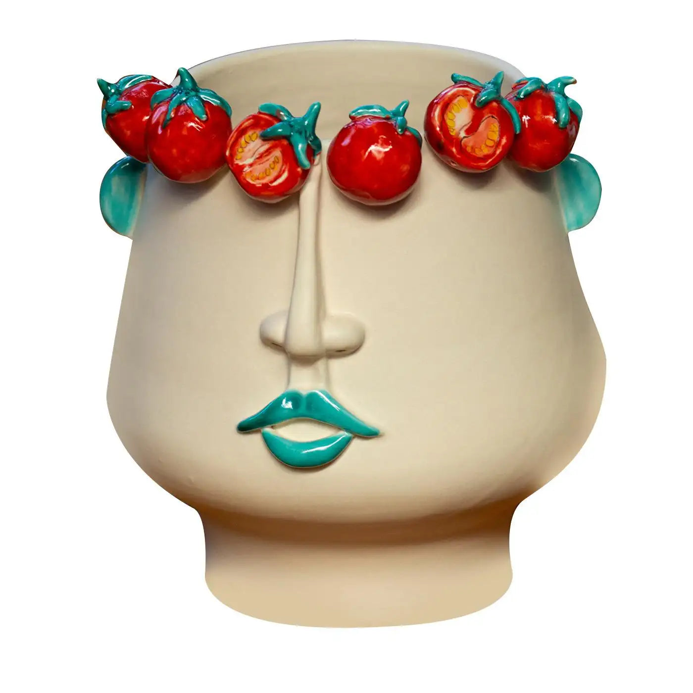 Russidda Multicolor Ceramic Figurative Vase