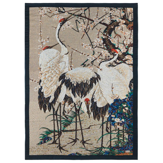 Heron Bedcover Blanket – Silk, Cashmere & Wool Luxury Italian Design