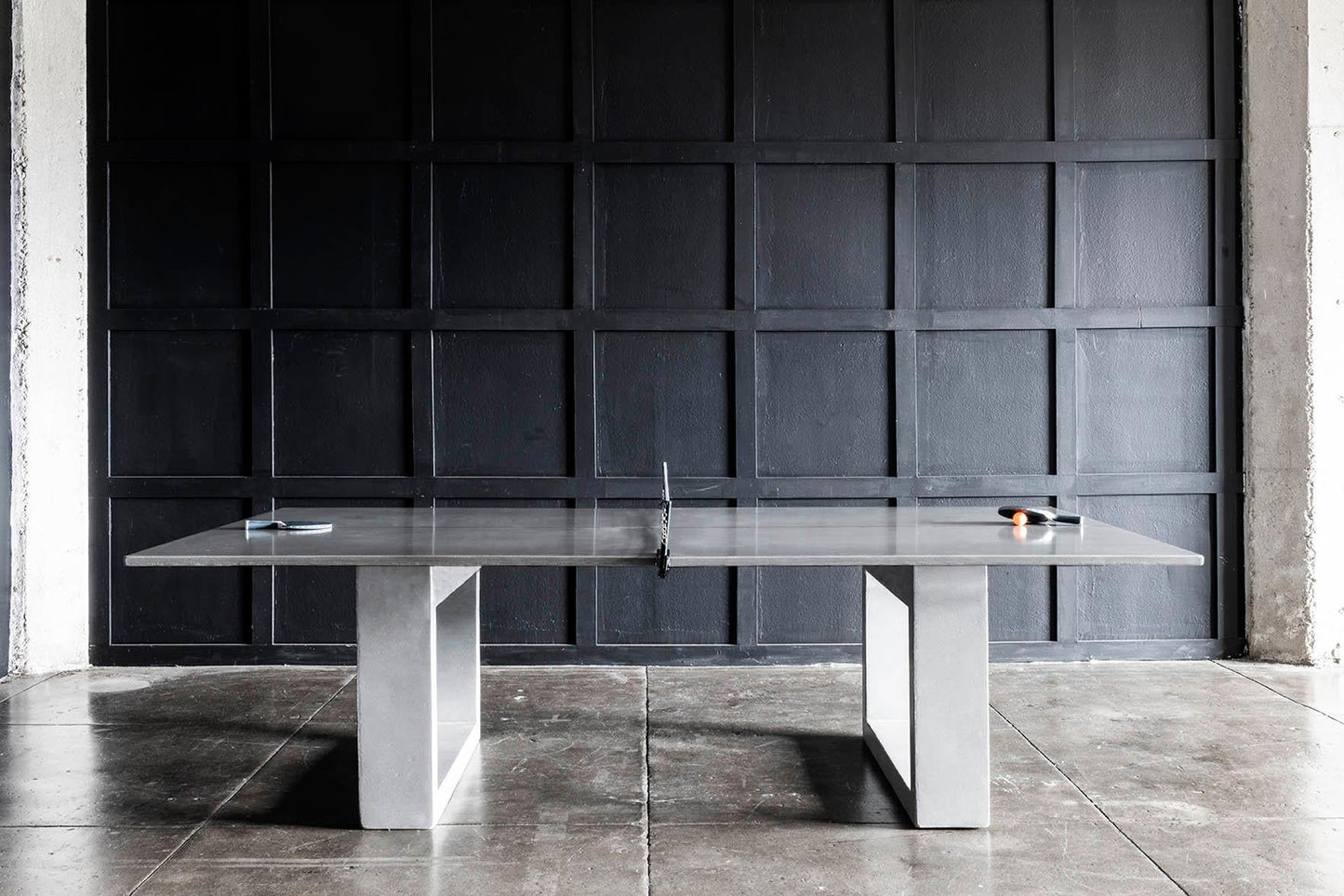 Contemporary Concrete Ping Pong Table – Regulation Size with Carbon Fiber Reinforcement