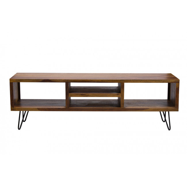 Lonawala Console Table – Sheesham Wood with Metal Frame