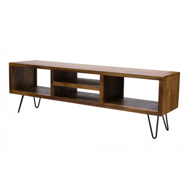 Lonawala Console Table – Sheesham Wood with Metal Frame