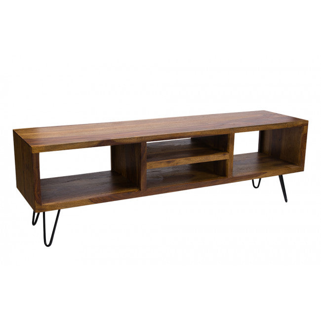 Lonawala Console Table – Sheesham Wood with Metal Frame