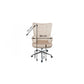 Darlington Adjustable Office Chair – Taupe Velvet, Elegant Modern Design