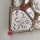 Venetian Mirror in Murano Glass Reproduction of Antique Mirror