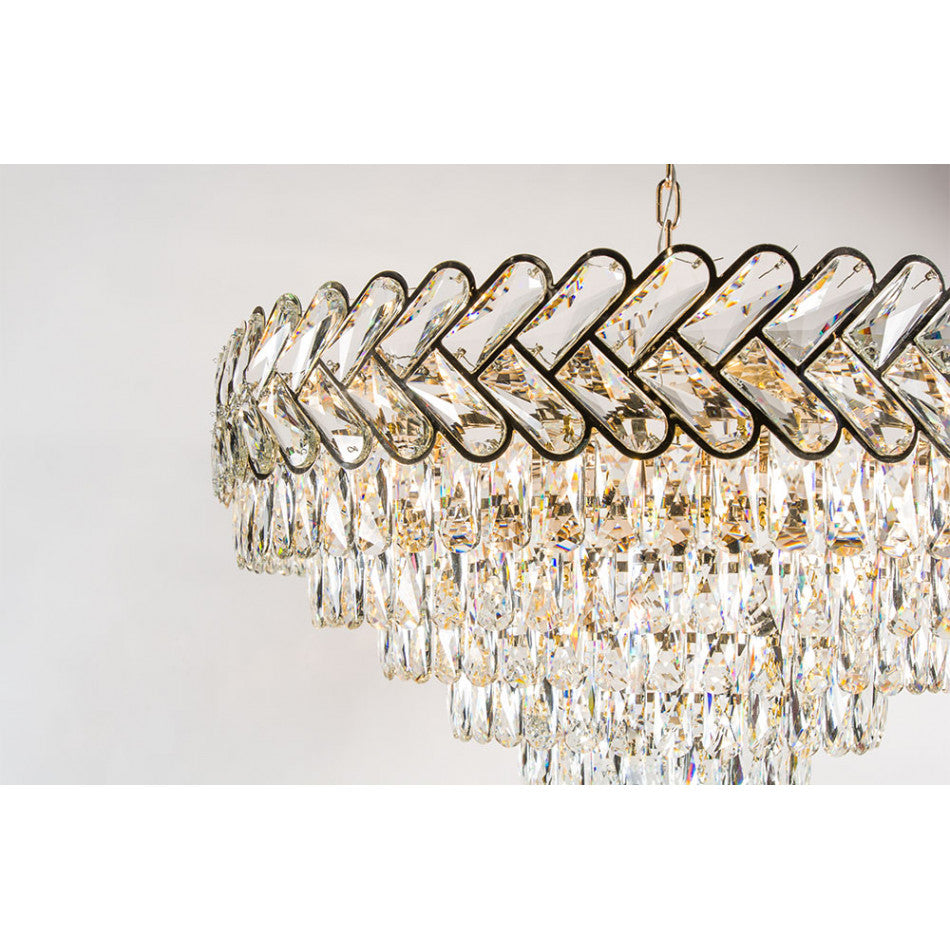 Pendant lamp Yardiny, H36-95cm D80cm, E14x15 40W(MAX)