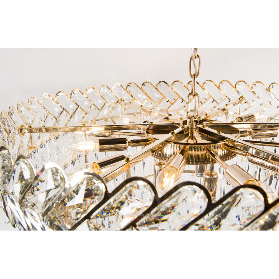 Pendant lamp Yardiny, H36-95cm D80cm, E14x15 40W(MAX)