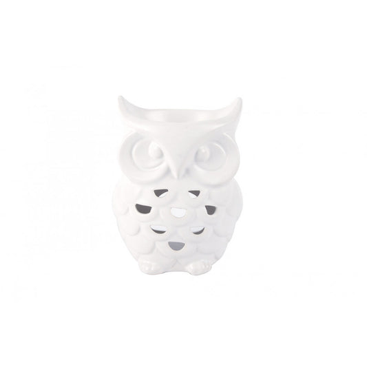 Fragrance burner Owl, porcelain, H15x11x9cm