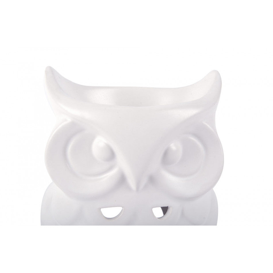 Fragrance burner Owl, porcelain, H15x11x9cm