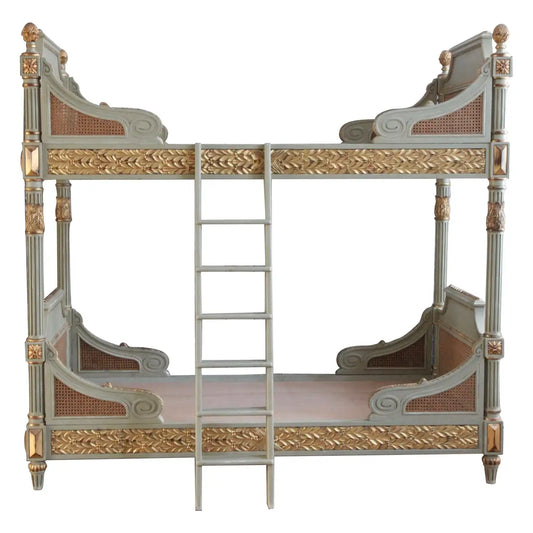 Louis XVI Style Bunk Beds/Matching Pair of Single Beds