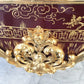 One-of-a-Kind Italian Red Berry Lacquered Writing Desk