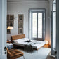 Queen Size Talamo Bed with Single Springing in Grey Upholstery