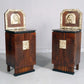Art Deco Double Bed & Nightstands by Atelier Varedo, Attributed to Gino Maggioni