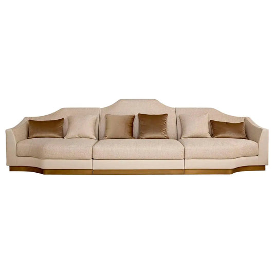 Modular Sofa Frame Made Solid Timber Wood Skiting Antique Bronze or Paint