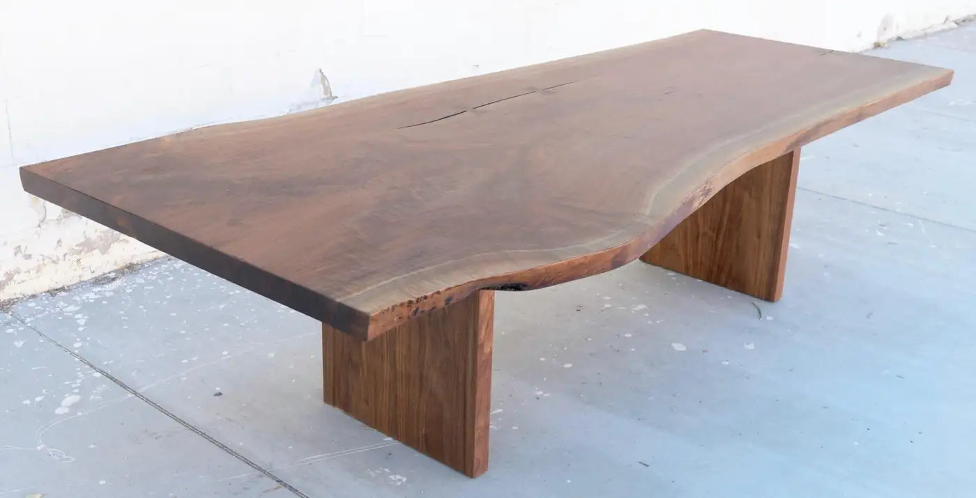 Walnut Slab Live Edge Dining Table
