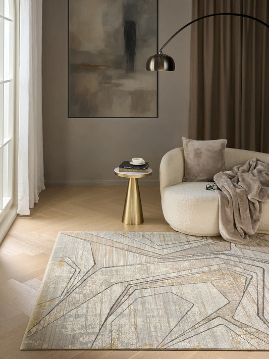 Nero Anthrazit & Cream Rug
