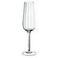 Rose Garden Crystal Champagne Flute Set of 4