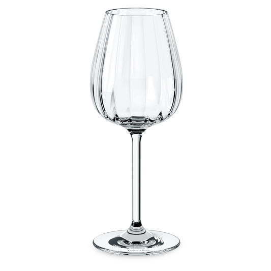 Rose Garden Crystal White Wine Glass Set of 4