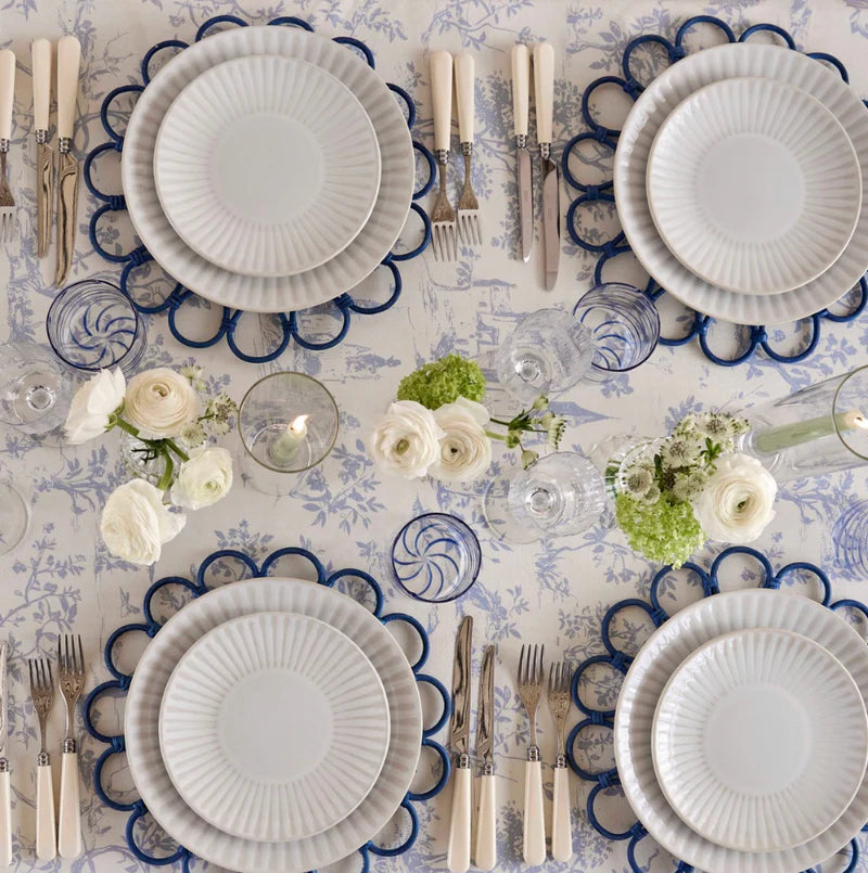 Pale Blue Toile Tablecloth – 235 x 335 cm
