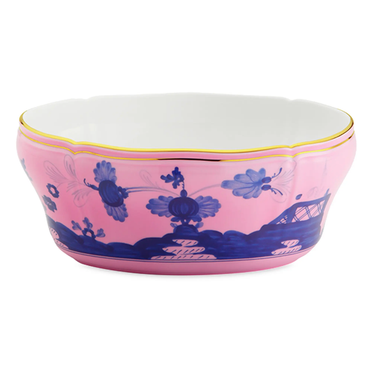 Oriente Italiano Gold Rimmed Salad Bowl