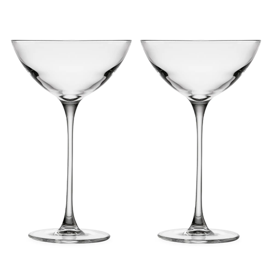 Savage Crystal Coupetini Glass Set – 2 Pieces