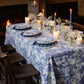 Dark Blue Toile Tablecloth – 150 x 300 cm