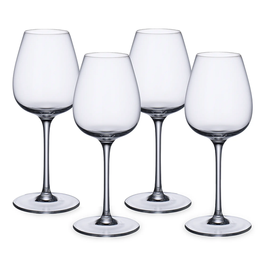 Purismo Red Wine Glass, Intricate & Delicate, Set of 4